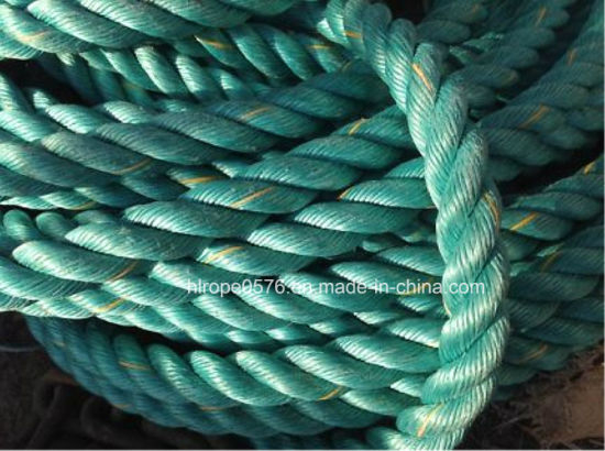 Polypropylen Rope 3-Strand Green 28mm med Mark Line