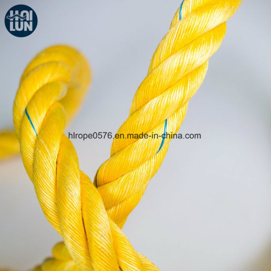 Factory Wholesale Yellow Polypropylen Rope til fortøjning