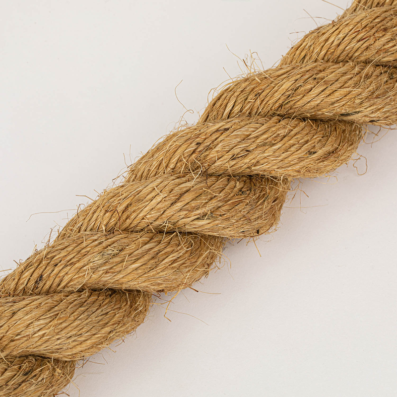 Twist af høj kvalitet 3/4 Strand Natural Color Linen Sisal Twine Rope