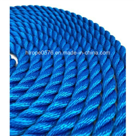 3 tråde 16mm kongeblå softline multifilament fortøjning reb