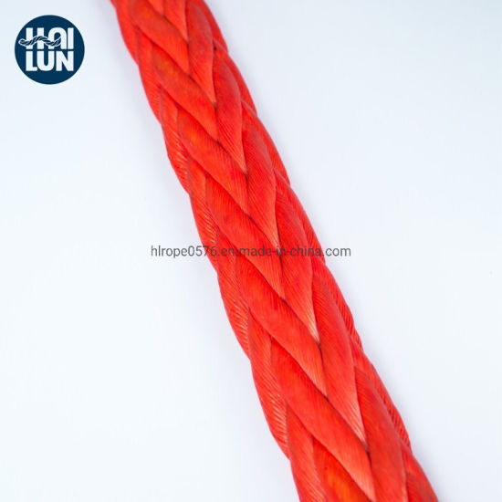 12 Strand Synthetic Uhmwpe / Hmpe Hmwpe Rope Winch Rope Marine Rope til fortøjning offshore