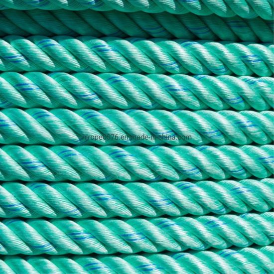 Engros grønt PP reb polypropylen reb til fiskeri og fortøjning.