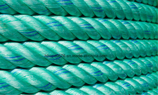 3-tråde Green Polypropylen Twist Boad Rope i Roll for Landbrug